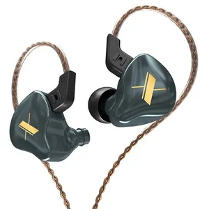Écouteurs SZSMART KZ EDX HIFI courbés bleu marine (In ear - sensibilit... pas cher