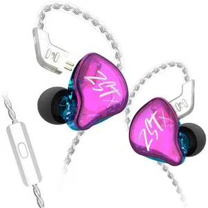 Écouteurs SZSMART KZ-ZST X HIFI courbés avec microphone coloré (In ear... pas cher