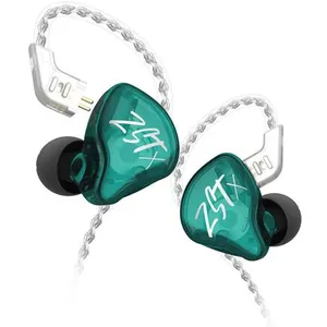 Écouteurs SZSMART KZ-ZST X HIFI courbés verts (In ear - sensibilité 10... pas cher