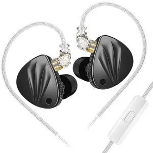 Écouteurs SZSMART KZ KRILA HIFI courbés avec microphone noir (In ear -... pas cher