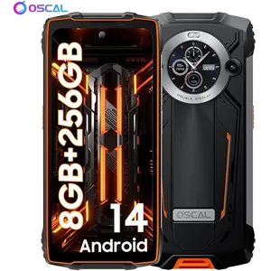 Smartphone Oscal PILOT 2 - 8GB/256GB - 8800mAh(45W) - IP68 - Camera 50MP - NFC - Dual SIM - Oranje pas cher