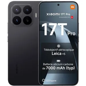 Smartphone Xiaomi 17T Pro 5G 12Go Ram 1To Noir 6.83 144 Hz 7000mAh Tél...