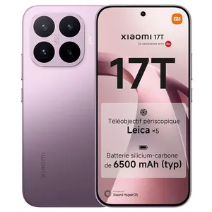 Smartphone Xiaomi 17T 5G 12Go Ram 256Go Violet Écran 6.59 AMOLED 6500 ... pas cher