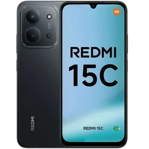 Smartphone Xiaomi Redmi 15C 4G 6Go RAM 128Go Noir Écran 69 6000 mAh - Globale version