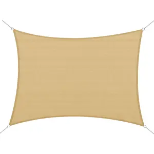 Comparateur de prix : Voile d'ombrage rectangulaire - HOMCOM - 4x6m - Anti-UV - Sable