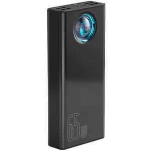 BASEUS POWERBANK AMBLIGHT 30000MAH, 4XUSB, USB-C, 65W (BLACK) PPLG0001 pas cher