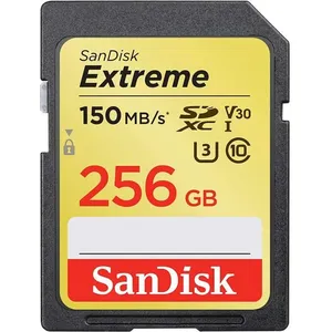 Carte mémoire SDXC SanDisk Extreme 256 Go - Jaune - Classe 10 - U3 - V... pas cher