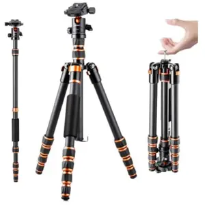 K&F Concept C225C0+BH-25 Lichtgewicht reis camerastatief van koolstofvezel