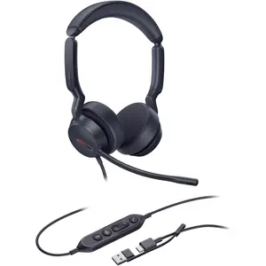 Yealink UH 44 Serie (Filaire, USB-A), Casque micro de bureau, Noir pas cher