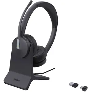 Yealink BH70 (Sans fil, USB-A), Casque micro de bureau, Noir pas cher