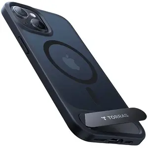 Torras geschikt voor iPhone 15 Pro Max Kickstand MagSafe hoesje - Door... pas cher