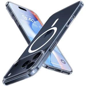 Torras - SlimFit MagSafe Series - iPhone 17 Pro Max - Clear (Apple iPhone 17 Pro Max), Coque pour téléphone portable, Transparent pas cher