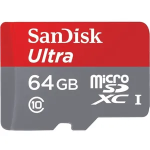 Carte mémoire micro SD SanDisk Ultra 64 Go - Classe 10 UHS-I 80 Mo/s pas cher