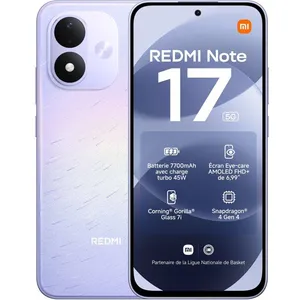 Smartphone - XIAOMI - Redmi Note 17 5G - 6Go RAM - 128Go - Violet