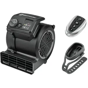 Vacmaster Ventilateur sur Pied Air Mover Puissant Ventilateur De Gym Au Sol Ventilateur De Vélo Silencieux, Sèche Tapis, Cool 3 vitesses Télécommande