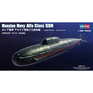 Hobbyboss Maquette Eacute;Chelle 1/350 « Marine Russe Alfa Classe SSN » (Gris). pas cher