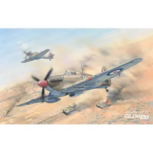 HobbyBoss Modelbouwpakket Vliegtuigen - 81780 Hawker Hurricane Mk.IId/Trop - Propeller Vliegtuig Plastic - 1:48 - Modelbouw