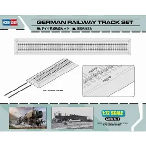 Hobby Boss 82902 Plastic Model Kit Scale 1:72 - German Railway Track set pas cher