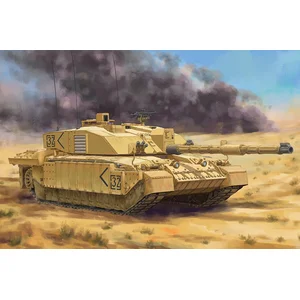 HobbyBoss Modelbouwpakket Militaire voertuigen - 84853 Challenger 2 (Op. Telic Iraq 2003) - Britse Moderne Gevechtstank Plastic - 1:48 -