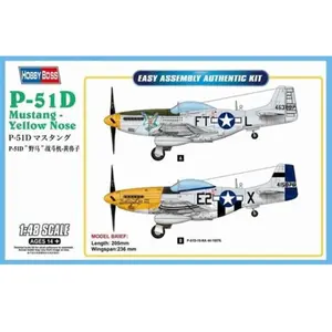 Hobby Boss 085808 1/48 P-51D Mustang Kit de Construction en Plastique pour modélisme Multicolore pas cher