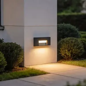 LUTEC Arteo - opstaplamp voor buiten - premium aluminium - 2700/3200/4000K - 750 lumen - IP65 weersbestendig - Zwart grijs pas cher
