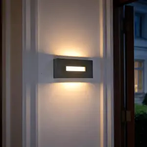 LUTEC Arteo - wandlamp voor buiten - up & down - premium aluminium - 2... pas cher