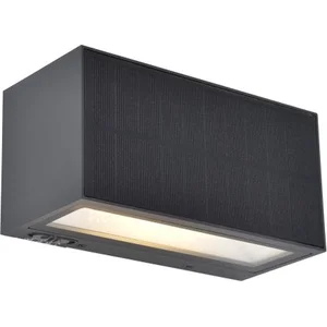 LUTEC - Inka Solar Hybrid wandlamp voor buiten - LED - Donkergrijs
