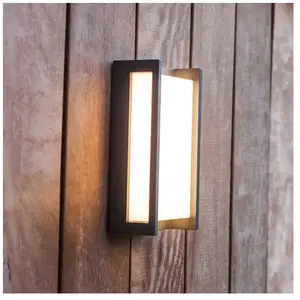 COREP LUTEC Connect QUBO - LED Wandlamp - Smart verlichting in alle kleuren en wittinten - DonkergrijsVendu parbol