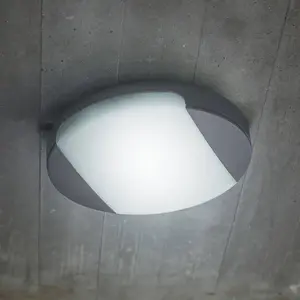 LUTEC Sweep - LED wand/plafondlamp voor buiten - Donkergrijs