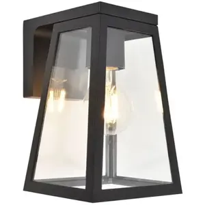LUTEC - Flair Solar - Wandlamp voor buiten - E27 - Zwart pas cher