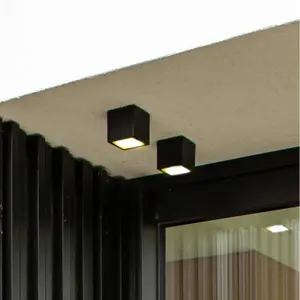 LUTEC - Gemini plafondlamp voor buiten - LED - Donkergrijs pas cher