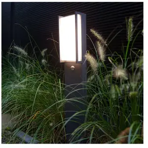 LUTEC Qubo - Tuinpaal met PIR sensor - LED - DonkergrijsVendu parbol