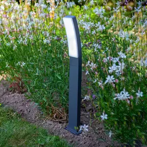 LUTEC Connect KIRA - LED lamp op sokkel voor buiten - DonkergrijsVendu parbol