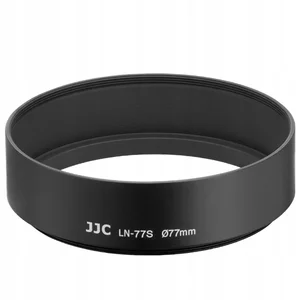JJC Pare-soleil pour objectif Pare-soleil métallique de 77 mm, Pare-soleil pour objectif, Noir pas cher