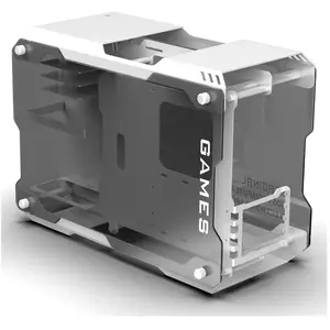 Zeaginal ZC-01M (Blanc) ZC-01M-WH - Boitier PC Aluminium Ouvert Gaming pas cher