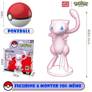 LDCX Pokemon Model Kit &amp  Pokeball Mew 6cm pas cher