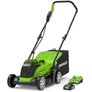 Tondeuse à Gazon - GREENWORKS - 24V - Moteur Sans Brosse - Largeur de ... pas cher