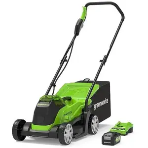 Greenworks, Tondeuse à gazon, gd24lm33K4 (Fonctionnement sur batterie) pas cher