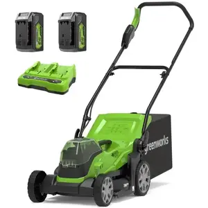 Greenworks grasmaaier 2 x 24 volt met 2x 4ah batterij en dual lader G2...