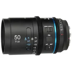 Sirui Astra anamorphique 50mm T1.8 x1.33 AF flare bleu - monture E pas cher