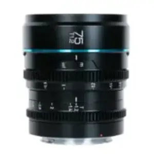 Sirui Objectif Cinéma Nightwalker Series 75 mm T1.2 S35 à mise au point manuelle pour monture 4/3 - Noir pas cher