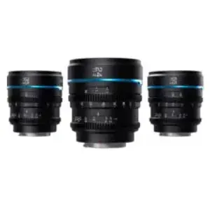 SIRUI Kit d'Objectifs Cinéma Nightwalker Series 24, 35 et 55mm T1.2 S35 à mise au point manuelle pour Monture M4/3 - Noir pas cher