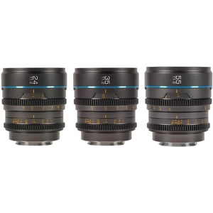 Comparateur de prix : SIRUI Kit d'Objectifs Cinéma Nightwalker Series 24, 35 et 55mm T1.2 S3...