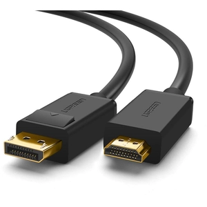 Comparateur de prix : UGREEN Câble DisplayPort vers HDMI 4K UHD Adaptateur DP vers HDMI 1080P Connecteus Plaqués Or, 2m