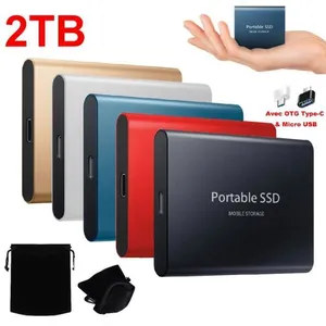 WOSHITE Disque Dur SSD Externe Portable 2TB 2To OTG Type-C USB Mini Ta...Vendu parcdiscount