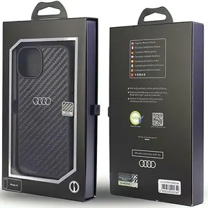 Audi Coque De Téléphone Carbon Fiber Iphone 14.15.13 6.1 Autpupcip14r8d2bk pas cher