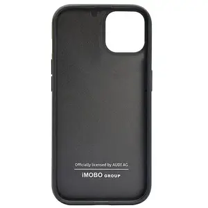 Audi Sport Carbon Fiber Back Case - Geschikt voor Apple iPhone 14 (6.1") - Zwart pas cher