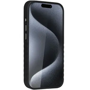 Audi - synthetisch - leren hoesje met MagSafe voor iPhone - 15 - Pro - Max - zwart pas cher
