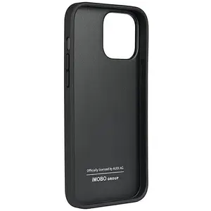 Audi Genuine Leather Back Case - Apple iPhone 13 Pro Max (6.7") - Zwart pas cher