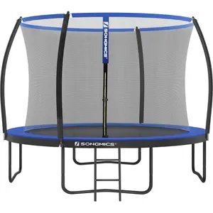 Comparateur de prix : Trampoline extérieur Ø 305 cm Jardin, avec Échelle, Filet de Protectio...